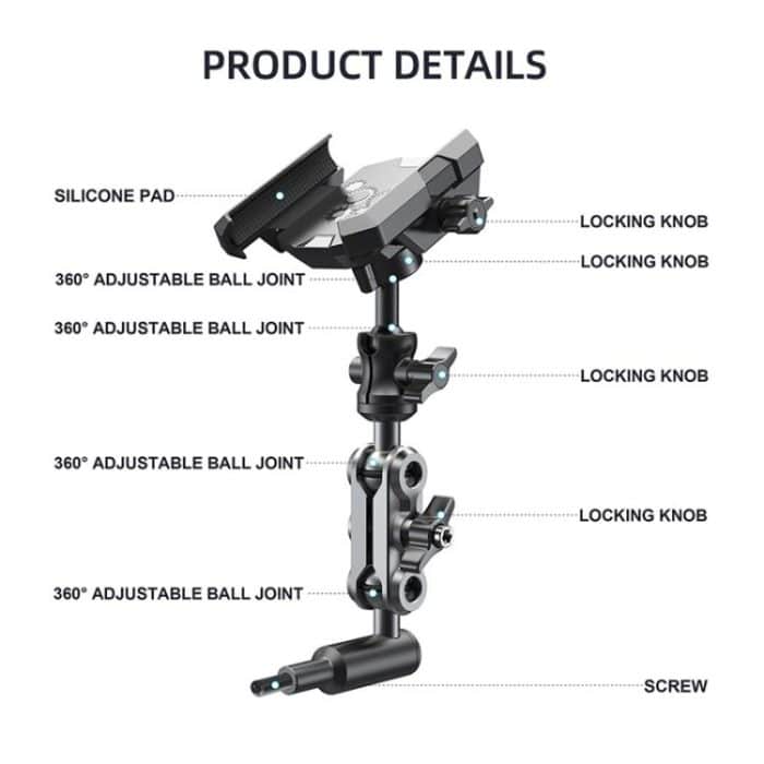 Für Tank 300 / Tank 500 / Pajero / Land Cruiser / Land Cruiser Prado A-Säulengriff Fester Handyhalter – Bild 3