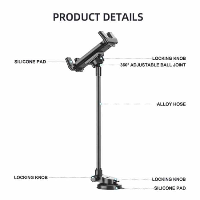 Auto Saugnapf Verlängerter Schlauch Universal Handy Tablet Halter – Bild 3