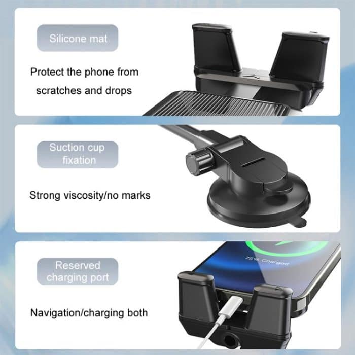 Auto Saugnapf Verlängerter Schlauch Universal Handy Tablet Halter – Bild 5
