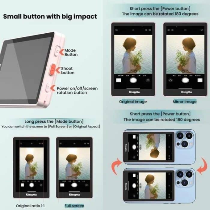 KingMa PH02 MAX Mobile Phone MagSafe Display Screen Selfie Live Streaming Phone Rear Camera – Bild 8