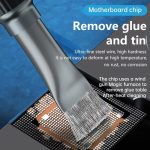 Stiffened Cylinder Short Brush Cell Phone Repair Motherboard Cleaning Brush, 2 In 1 Brush – Bild 9
