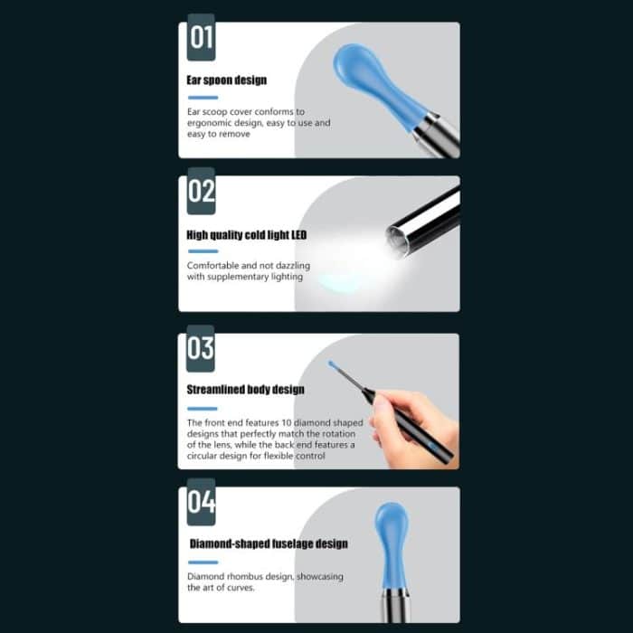 P3 LED Light WIFI Connection Smart Wireless Visual Ear Picker With APP – Bild 8