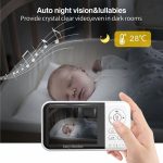 3.2 inch LCD Wireless Video Baby Monitor 2 Way Audio Talk Night Vision Surveillance Security Camera, US Plug, EU Plug, UK Plug, AU Plug – Bild 9