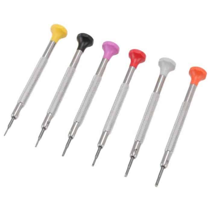 0.8-1.8mm Flat Type Screwdriver Watch Repairing Driver Tool, 6pcs / Set – Bild 3