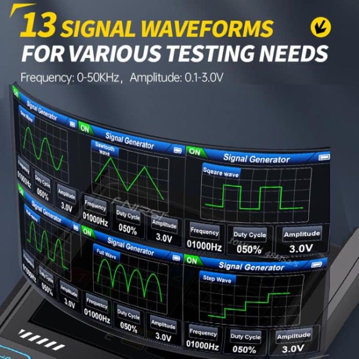 3 In 1 Oscilloscope Transistor Tester Signal Generator 10M Bandwidth Burn-In Proof, FNIRSI DSO-TC4 – Bild 7