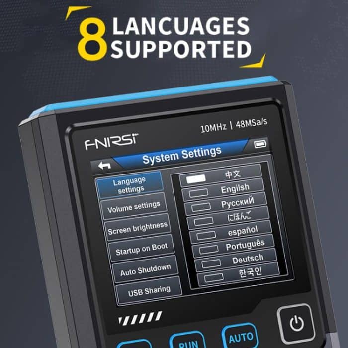 3 In 1 Oscilloscope Transistor Tester Signal Generator 10M Bandwidth Burn-In Proof, FNIRSI DSO-TC4 – Bild 10