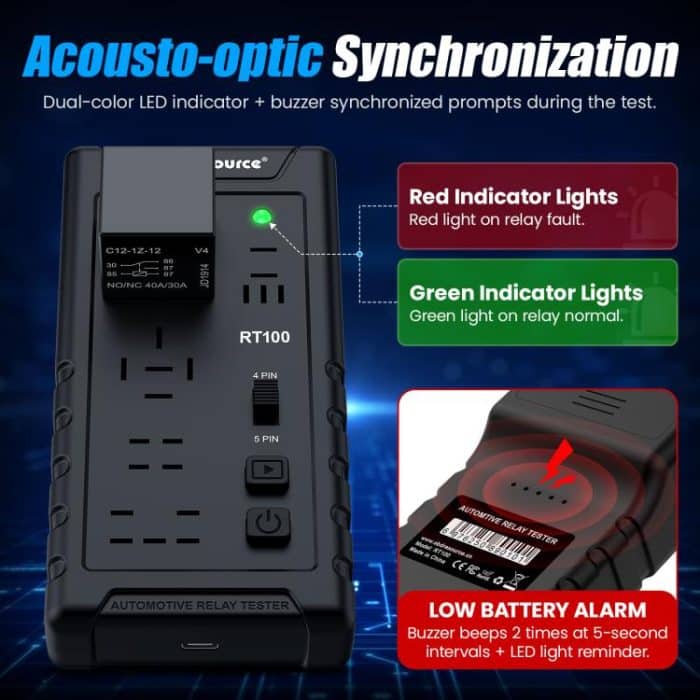 OBDResource 12V Automotive Relay Tester, RT100, RT100 With Storage Bag – Bild 6