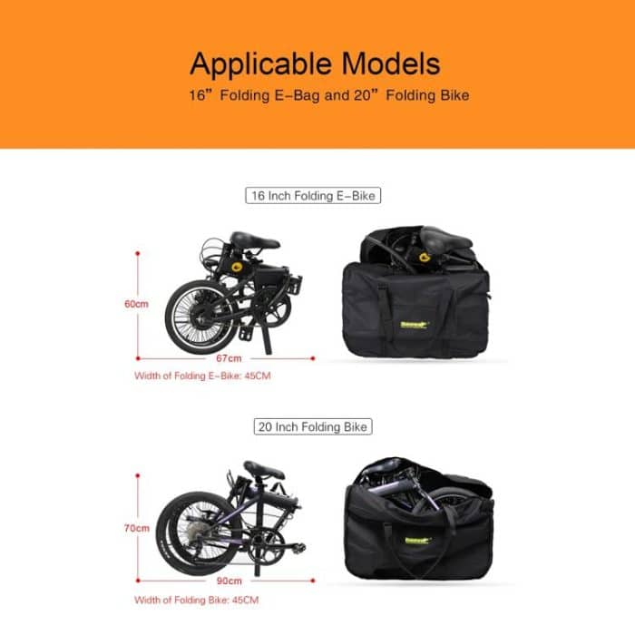 Rhinowalk 16/20 inch Portable Folding Bicycle Loading Bag Bicycle Storage Bag, RF161, RF201 – Bild 3