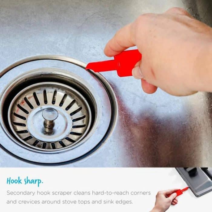 2 In 1 Cleaning Scraper Sticker Tool Household Cleaning Scrubber – Bild 4