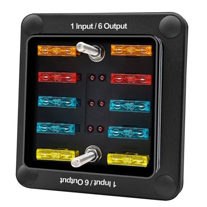 6-Way Waterproof Fuse Box With LED Indicator And Sticker, ZH-1704A1 – Bild 3