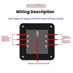 6-Way Waterproof Fuse Box With LED Indicator And Sticker, ZH-1704A1 – Bild 9