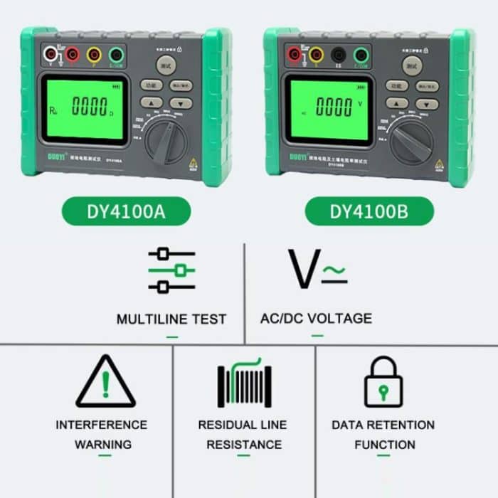 DUOYI Digital Ground Resistance Meter Tester, DY4100A, DY4100B – Bild 2