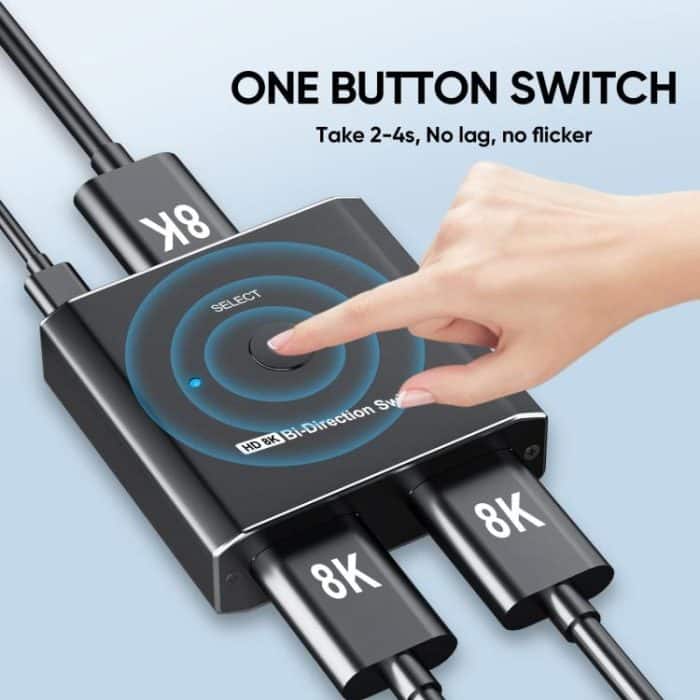 PWAY S6203H 8K 60Hz 2 In 1 Out HDMI-Compatible Two-Way Switcher – Bild 5