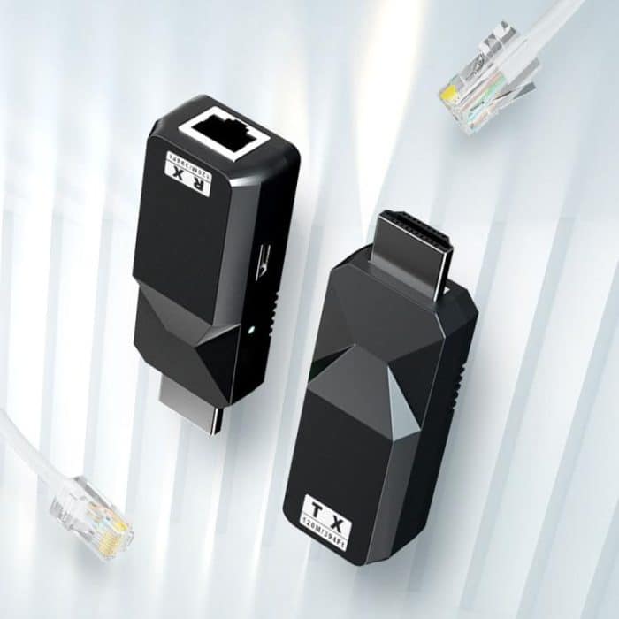 PWAY DT258 120m HDMI-Kompatibel 1080P HD Video Netzwerk Extender Mini HD Video Sender – Bild 2