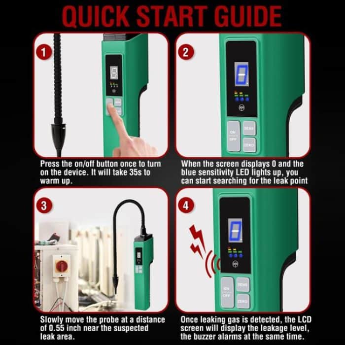 Automotive Snow Detection High Sensitivity Refrigerant Halogen Leak Detector, DUOYI DY5751 – Bild 9