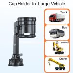 Car Multifunctional Water Cup Holder Auto Large Suction Cup Mounted Drink Rack, Long Rod Gray, Long Rod Green, Short Rod Gray, Short Rod Green – Bild 4