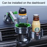 Car Multifunctional Water Cup Holder Auto Large Suction Cup Mounted Drink Rack, Long Rod Gray, Long Rod Green, Short Rod Gray, Short Rod Green – Bild 6