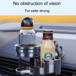 Car Multifunctional Water Cup Holder Auto Large Suction Cup Mounted Drink Rack, Long Rod Gray, Long Rod Green, Short Rod Gray, Short Rod Green – Bild 7