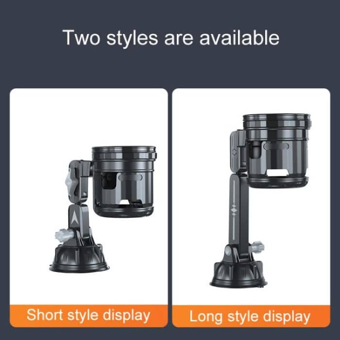 Car Multifunctional Water Cup Holder Auto Large Suction Cup Mounted Drink Rack, Long Rod Gray, Long Rod Green, Short Rod Gray, Short Rod Green – Bild 10