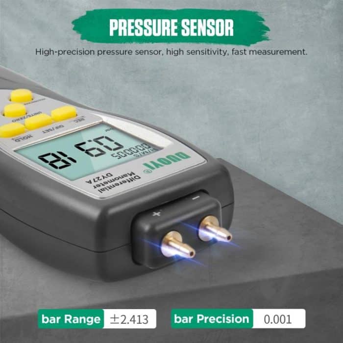 DUOYI Digital Brake Vacuum Pump Measuring Gauge Differential Pressure Gauge – Bild 6