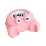 Crab Shape Digital Thermometer Baby Bath Water Thermometer, White LCD, Black LED