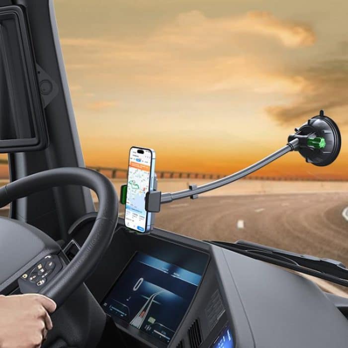 Extended Bendable Hose Car Phone Holder Windshield Dashboard Large Suction Cup Navigation Bracket – Bild 13