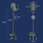 Extended Bendable Hose Car Phone Holder Windshield Dashboard Large Suction Cup Navigation Bracket – Bild 3