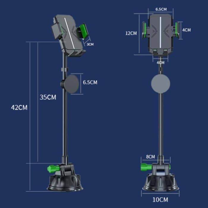 Extended Bendable Hose Car Phone Holder Windshield Dashboard Large Suction Cup Navigation Bracket – Bild 3