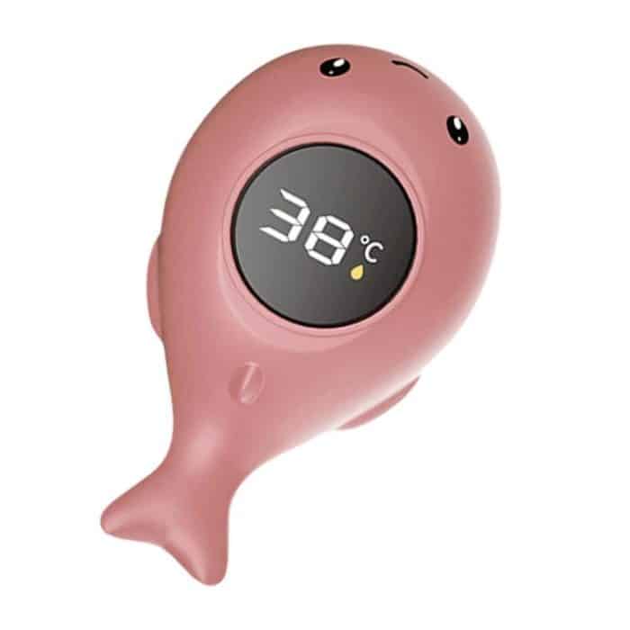 TBD0605917101A.jpg IPX7 Waterproof Cartoon Whale Color LED Screen Smart Water Thermometer Baby Bath Thermometer – Bild 1