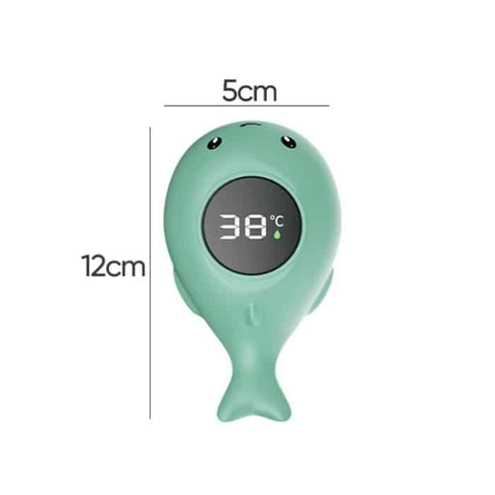 IPX7 Waterproof Cartoon Whale Color LED Screen Smart Water Thermometer Baby Bath Thermometer – Bild 2