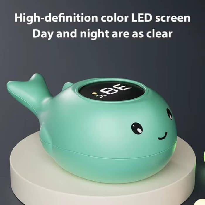 IPX7 Waterproof Cartoon Whale Color LED Screen Smart Water Thermometer Baby Bath Thermometer – Bild 5