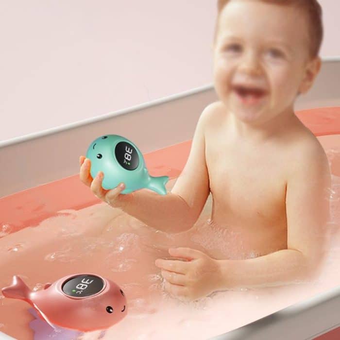 IPX7 Waterproof Cartoon Whale Color LED Screen Smart Water Thermometer Baby Bath Thermometer – Bild 10