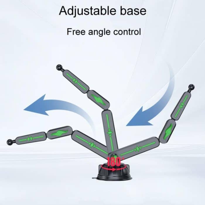Extended Car Mechanical Arm Telescopic Cell Phone Holder Car Windshield Dashboard Large Suction Cup Navigation Mount – Bild 5
