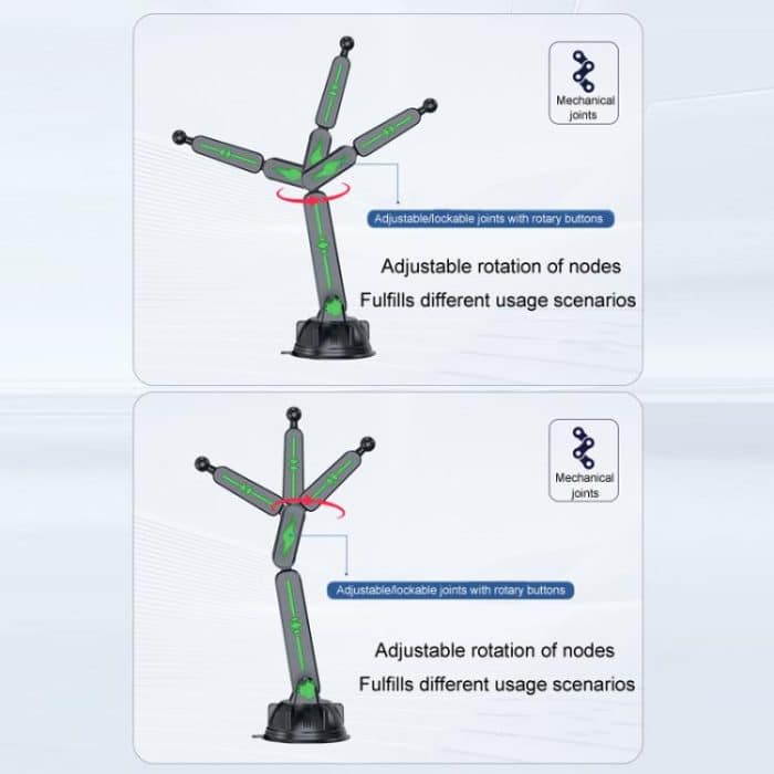 Extended Car Mechanical Arm Telescopic Cell Phone Holder Car Windshield Dashboard Large Suction Cup Navigation Mount – Bild 6