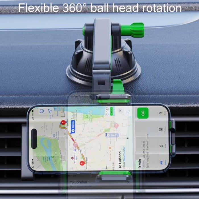 Extended Car Mechanical Arm Telescopic Cell Phone Holder Car Windshield Dashboard Large Suction Cup Navigation Mount – Bild 9