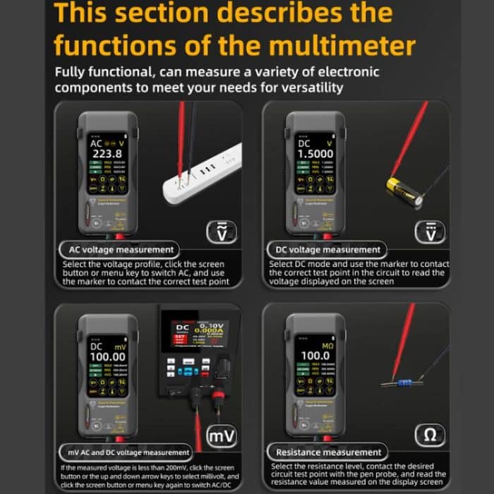 Thermal Imager Multimeter Handheld Touch Screen High Accuracy Thermometer, BSIDE SH7 Standard, BSIDE SH7 Standard+Flexible Coil, BSIDE SH7 Standard+Macro Lens, BSIDE SH7 Standard+Macro Lens+Flexible Coil – Bild 10