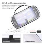 For Nintendo Switch 2 Storage Bag Portable O-Pattern Handbag, O-Pattern PU Black, O-Pattern Fabric Gray – Bild 3