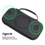 For Nintendo Switch 2 Storage Bag Portable O-Pattern Handbag, O-Pattern PU Black, O-Pattern Fabric Gray – Bild 6