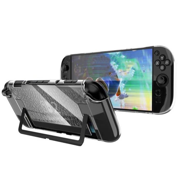 For Nintendo Switch 2 TPU+PC Split Transparent Case Cover Shockproof Shell, TPU+PC Diamond Split Case – Bild 1