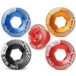 ENLEE Aluminum Bicycle Crank Cover Crank Screws, M18 Black, M18 Red, M18 Blue, M18 Gold, M20 Black, M20 Red, M20 Blue, M20 Gold – Bild 2