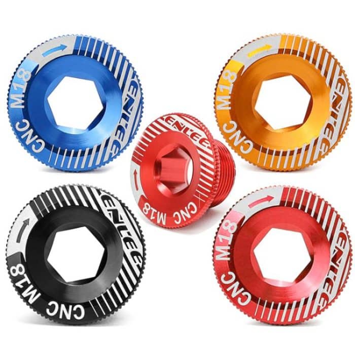 ENLEE Aluminum Bicycle Crank Cover Crank Screws, M18 Black, M18 Red, M18 Blue, M18 Gold, M20 Black, M20 Red, M20 Blue, M20 Gold – Bild 2