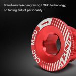 ENLEE Aluminum Bicycle Crank Cover Crank Screws, M18 Black, M18 Red, M18 Blue, M18 Gold, M20 Black, M20 Red, M20 Blue, M20 Gold – Bild 6