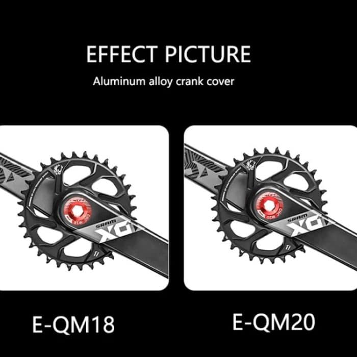 ENLEE Aluminum Bicycle Crank Cover Crank Screws, M18 Black, M18 Red, M18 Blue, M18 Gold, M20 Black, M20 Red, M20 Blue, M20 Gold – Bild 8