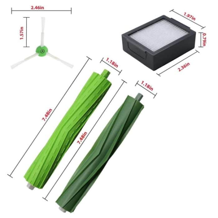 14pcs /Set For IRobot Roomba i7 / i7+ / i3 / E5 / i3+ / i4 / i6 / i6+i8 Series Sweeper Accessories – Bild 6