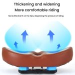 FMFXTRA Thickened Bicycle Saddle Mountain Bike Shaped Saddle, Black, Brown, Black+Tail Light, Brown+Tail Light – Bild 2