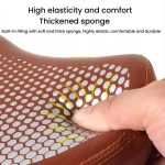 FMFXTRA Thickened Bicycle Saddle Mountain Bike Shaped Saddle, Black, Brown, Black+Tail Light, Brown+Tail Light – Bild 4