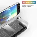 For Nintendo Switch 2 Game Console TPU + PC One-piece Case Shockproof Shell, TPU + PC One-piece Case Black, TPU + PC One-piece Case White – Bild 6