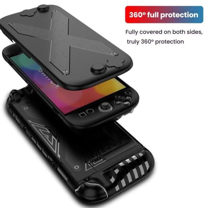 For Nintendo Switch 2 PC + TPU Split Cover With Panel Set Protective Shell, PC + TPU Panel Black, PC + TPU Panel White – Bild 3