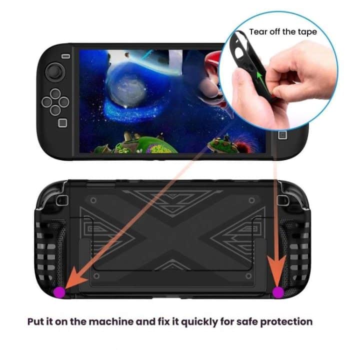 For Nintendo Switch 2 PC + TPU Split Cover With Panel Set Protective Shell, PC + TPU Panel Black, PC + TPU Panel White – Bild 9