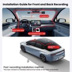 Anytek T2 PRO 3.0 Inch 2K HD Night Vision Recorder Hidden Car Camera Front And Rear Dual Recording, T2 PRO – Bild 12